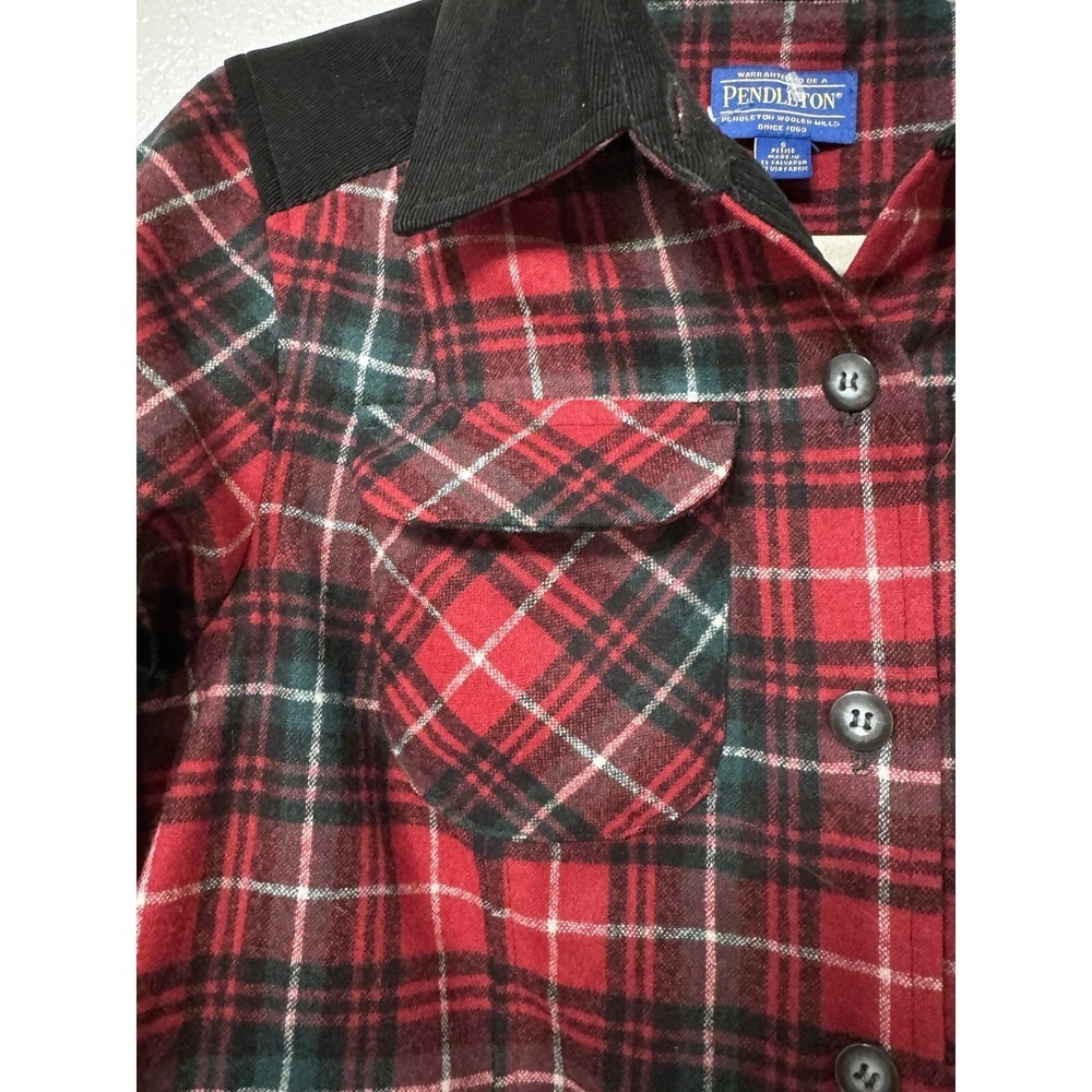 Pendleton Plaid Collar Button Front Long sleeve T… - image 7
